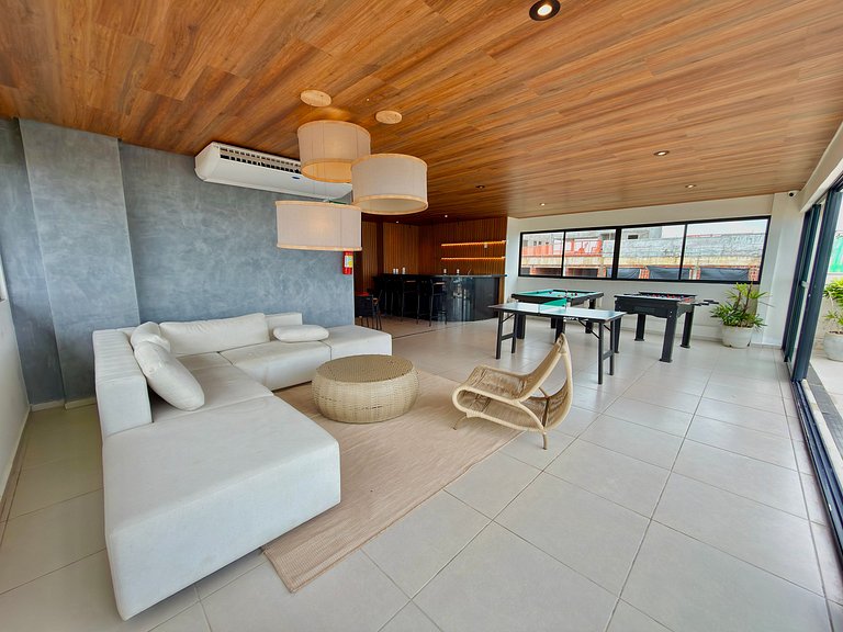 Apt a 20m da Mar! Rooftop com Piscina em Tamandaré | Maré Al