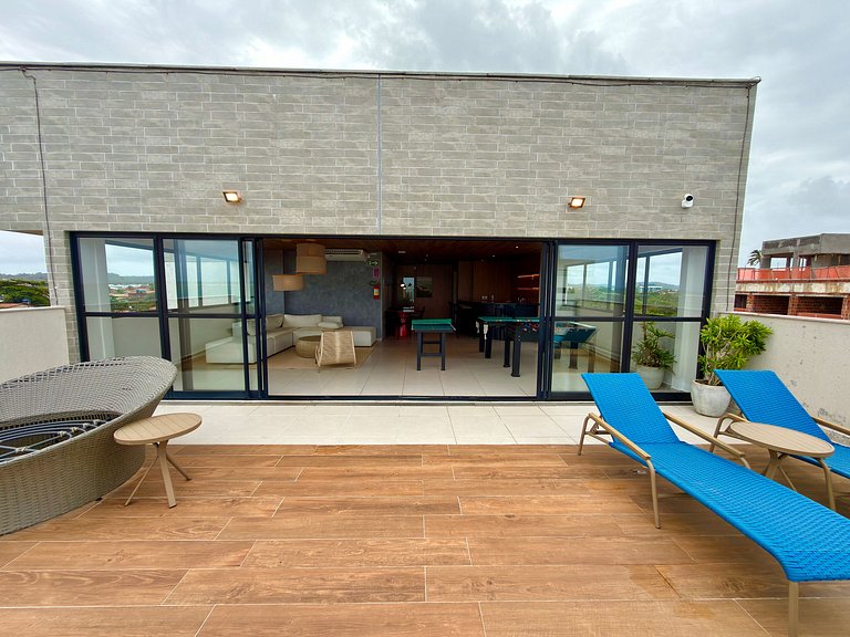 Apt a 20m da Mar! Rooftop com Piscina em Tamandaré | Maré Al
