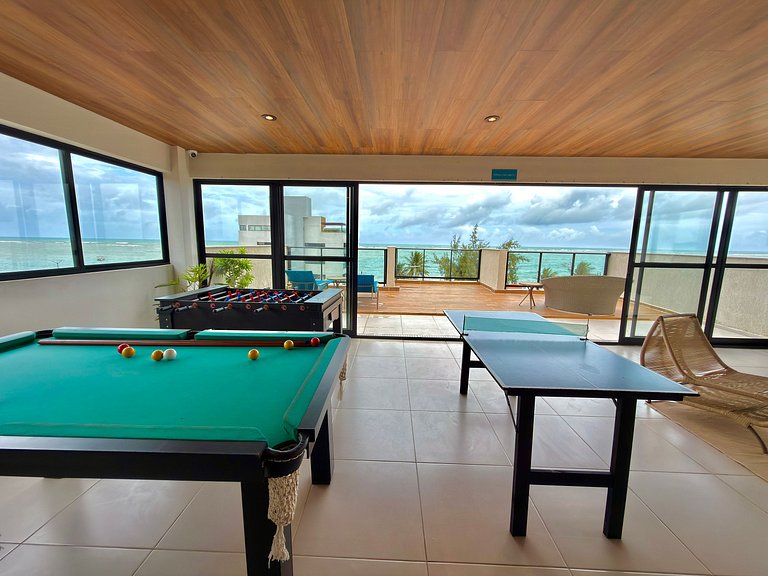 Apt a 20m da Mar! Rooftop com Piscina em Tamandaré | Maré Al