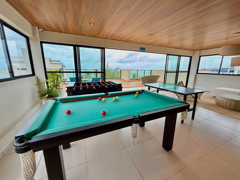 Apt a 20m da Mar! Rooftop com Piscina em Tamandaré | Maré Al