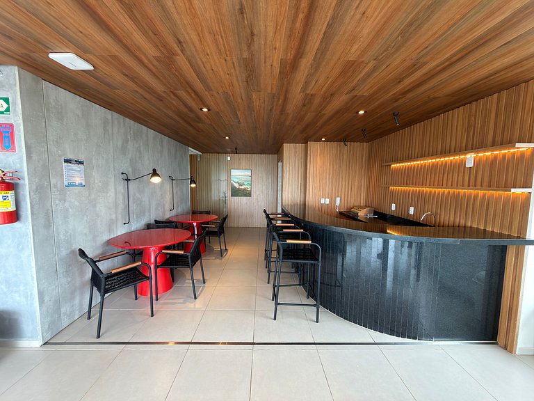 Apt a 20m da Mar! Rooftop com Piscina em Tamandaré | Maré Al
