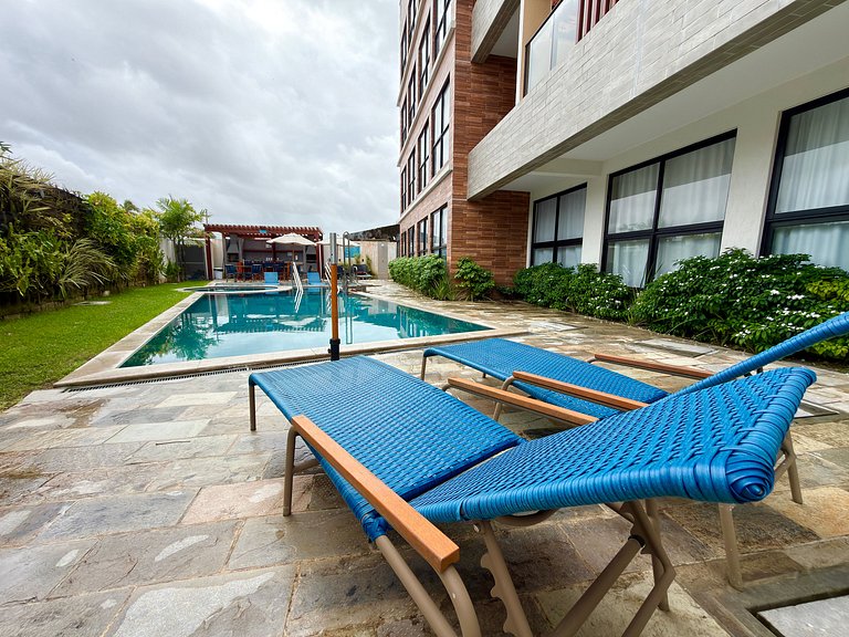 Apt a 20m da Mar! Rooftop com Piscina em Tamandaré | Maré Al