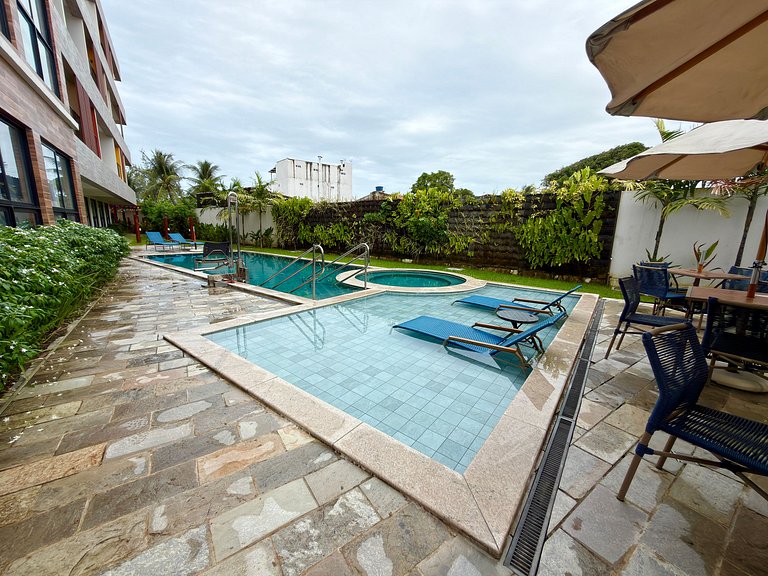Apt a 20m da Mar! Rooftop com Piscina em Tamandaré | Maré Al