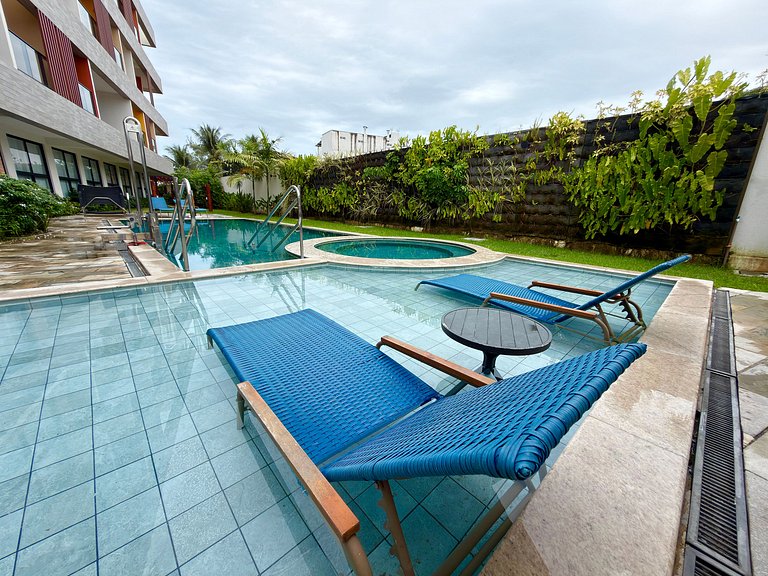 Apt a 20m da Mar! Rooftop com Piscina em Tamandaré | Maré Al