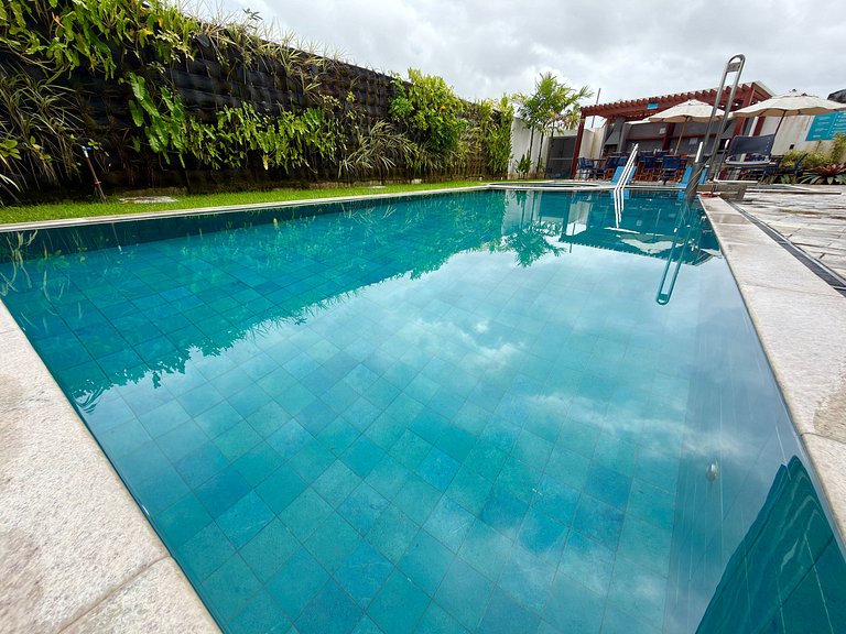 Apt a 20m da Mar! Rooftop com Piscina em Tamandaré | Maré Al