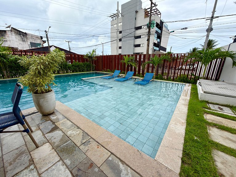 Apt a 20m da Mar! Rooftop com Piscina em Tamandaré | Maré Al