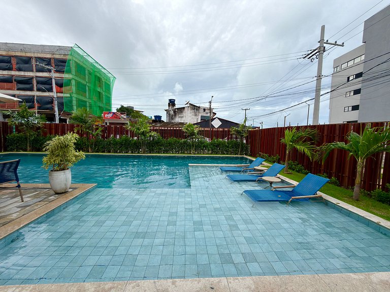 Apt a 20m da Mar! Rooftop com Piscina em Tamandaré | Maré Al