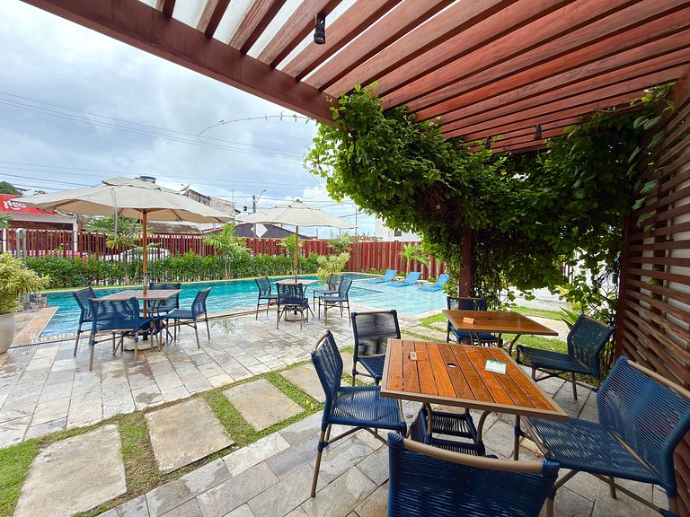 Apt a 20m da Mar! Rooftop com Piscina em Tamandaré | Maré Al