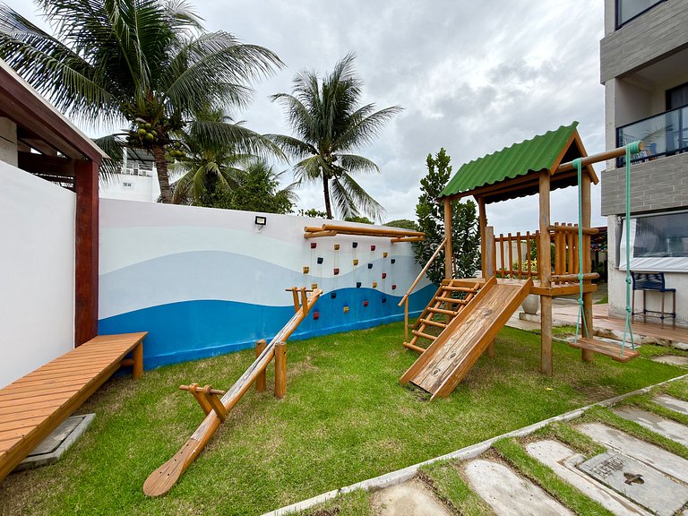 Apt a 20m da Mar! Rooftop com Piscina em Tamandaré | Maré Al