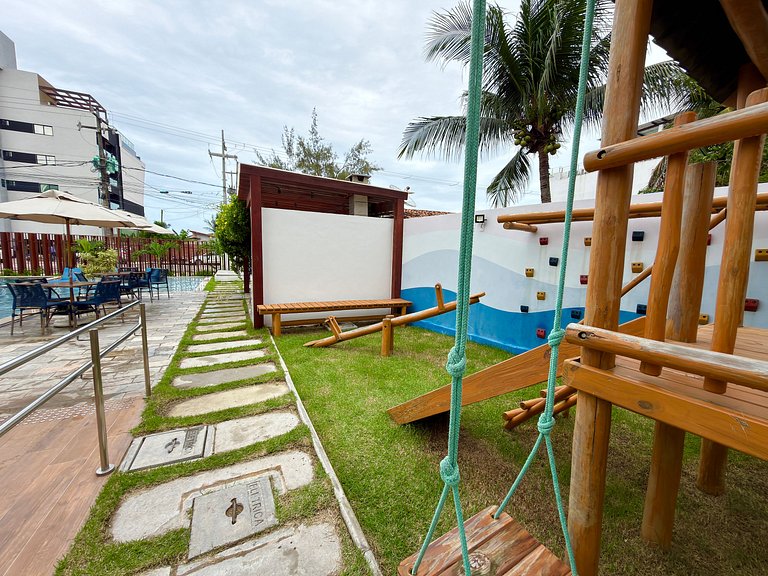 Apt a 20m da Mar! Rooftop com Piscina em Tamandaré | Maré Al