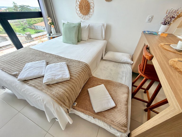 Apt a 20m da Mar! Rooftop com Piscina em Tamandaré | Maré Al