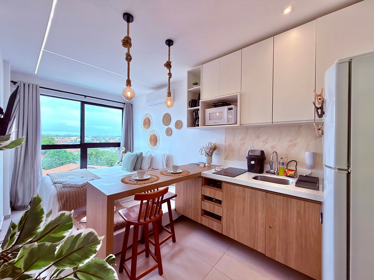 Apt a 20m da Mar! Rooftop com Piscina em Tamandaré | Maré Al