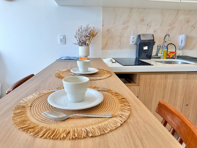 Apt a 20m da Mar! Rooftop com Piscina em Tamandaré | Maré Al