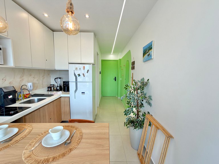 Apt a 20m da Mar! Rooftop com Piscina em Tamandaré | Maré Al