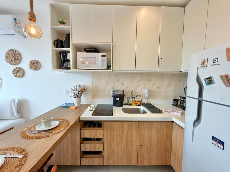Apt a 20m da Mar! Rooftop com Piscina em Tamandaré | Maré Al