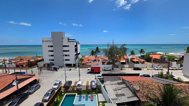 Apt a 20m da Mar! Rooftop com Piscina em Tamandaré | Maré Al