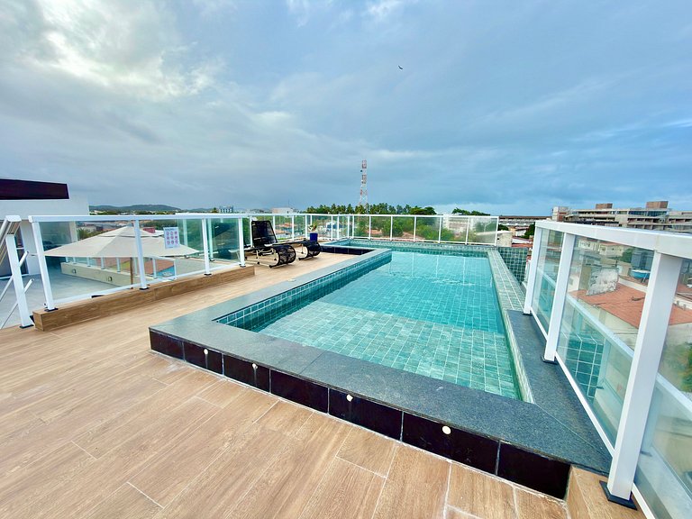 Apt a 50m da Mar! Rooftop com Piscina em Tamandaré | Miray 1
