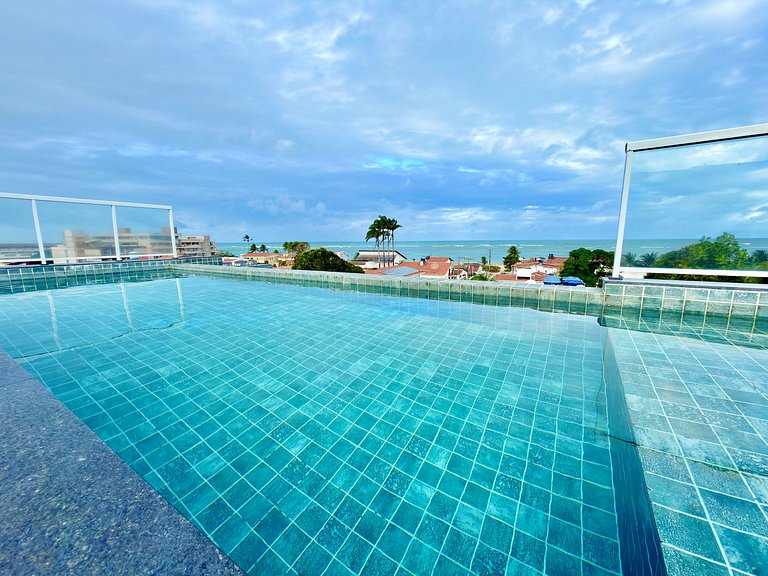 Apt a 50m da Mar! Rooftop com Piscina em Tamandaré | Miray 1
