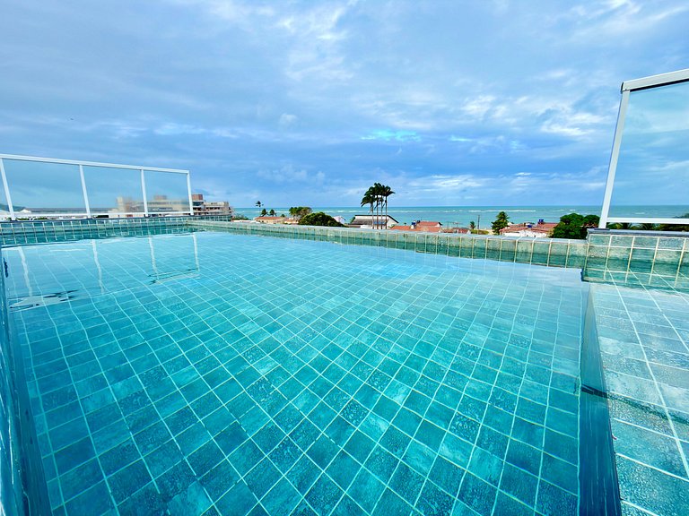 Apt a 50m da Mar! Rooftop com Piscina em Tamandaré | Miray 1