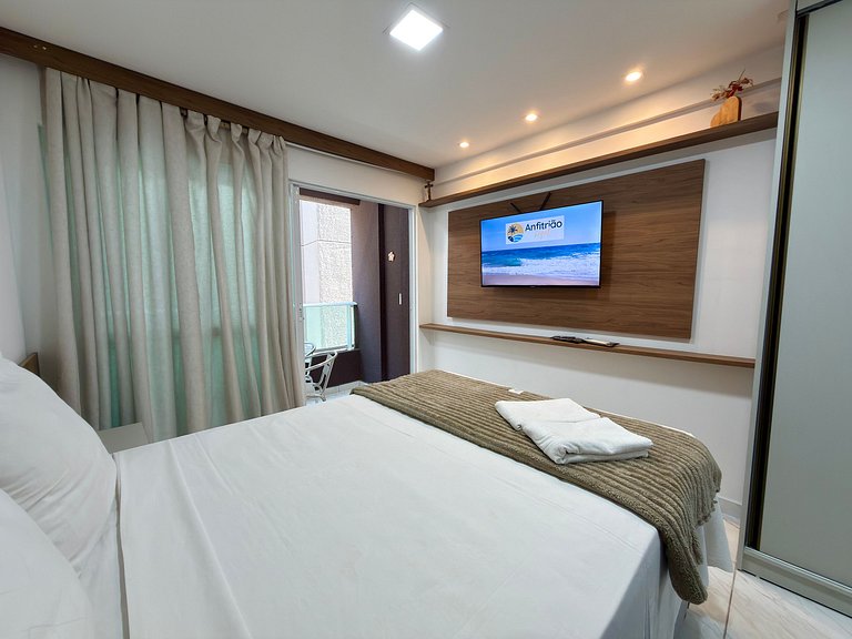 Apt com Varanda a 300m do Mar - Porto de Galinhas | Cupe Gar