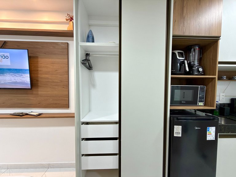 Apt com Varanda a 300m do Mar - Porto de Galinhas | Cupe Gar