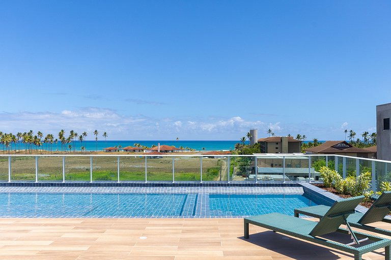 Apt com Varanda a 300m do Mar - Porto de Galinhas | Cupe Gar