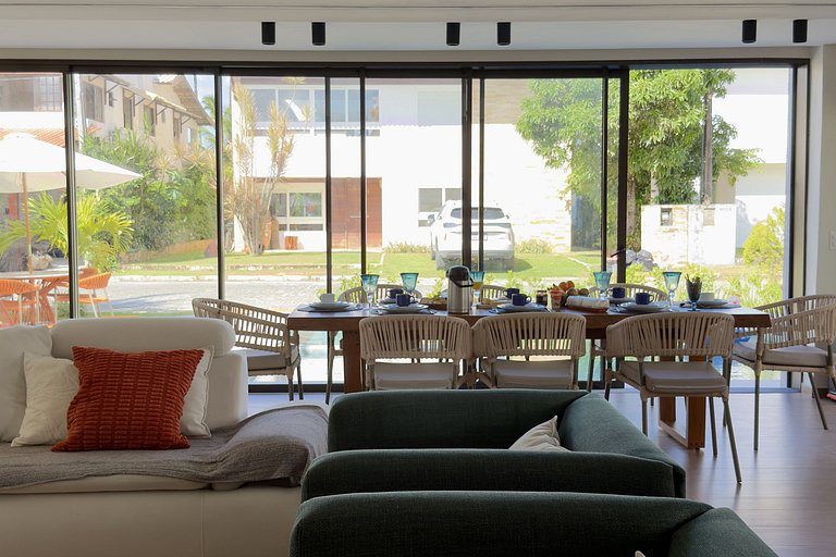 Casa 6 Suítes c/ Piscina na Beira-Mar de Muro Alto | Privê B