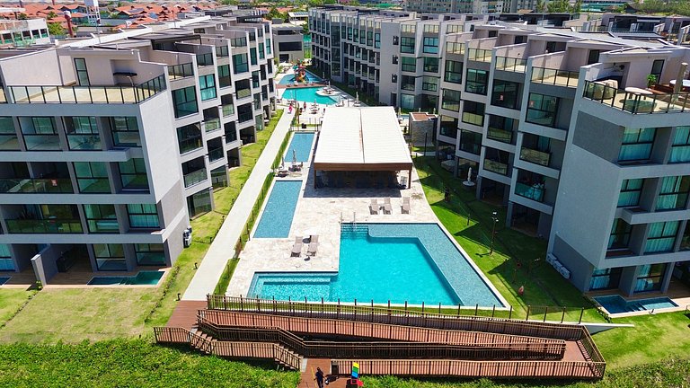 Charmoso Flat Pé na Areia em Carneiros | NoMar C105 - By Anf
