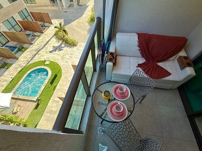 Vista da piscina