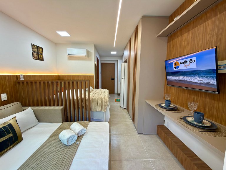 Apt c/ Varanda e Vista 300m do Mar | Max Carneiros F215 - By