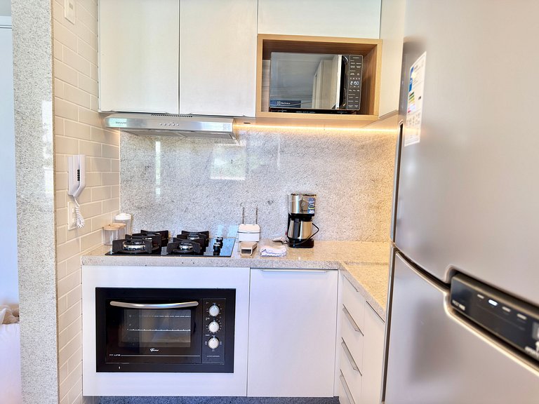 Térreo 2Qt Beira-Mar Vista Piscina |Muro Alto Itah E003 - By
