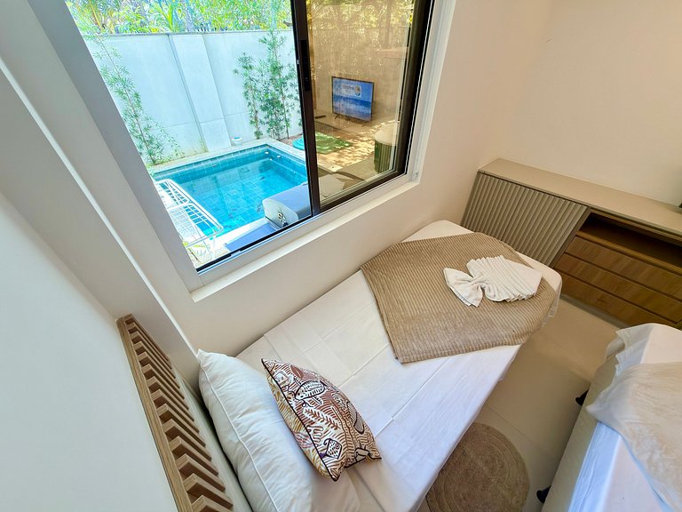 Terréo 2Qt c/ Piscina Privada em Carneiros | Amura C105 - By