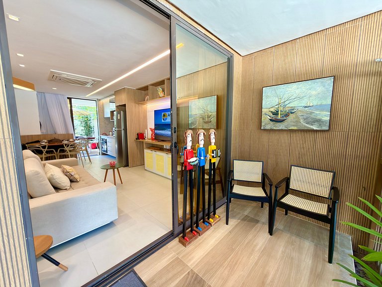 Térreo 2Qt c Piscina Privada Beiramar de Carneiros | Amura C