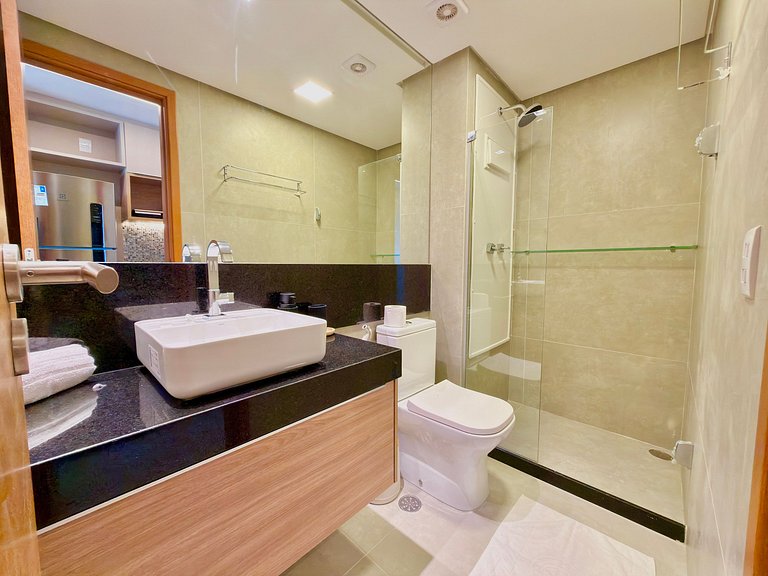 Terréo 2Qt Beira-Mar c/ Vista da Ilha Santo Aleixo | Serramb