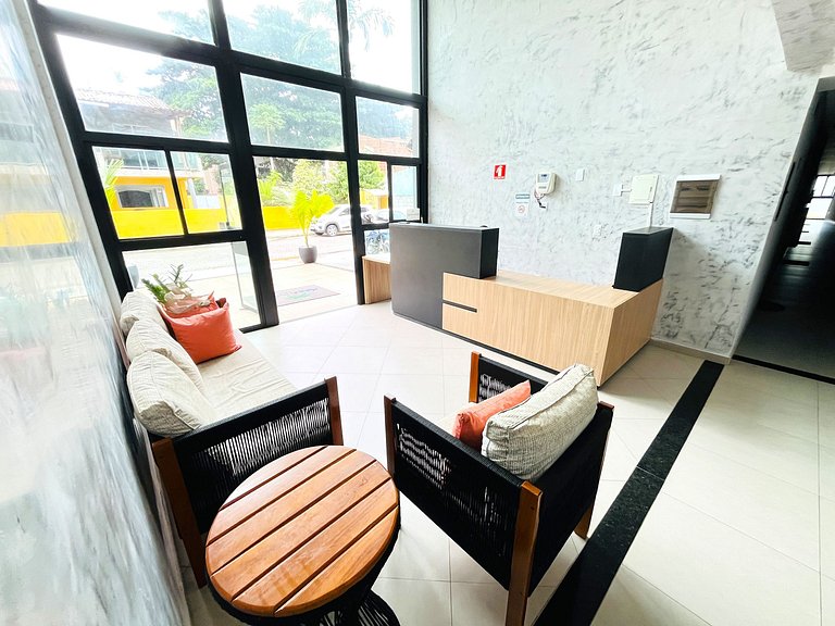 Flat 50m do Mar com Varanda e Rooftop em Maracaípe | Maraca