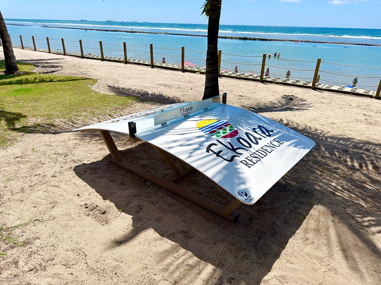 2Qt Pé na Areia c/ Vista Mar em Muro Alto | Ekoara C229 - By