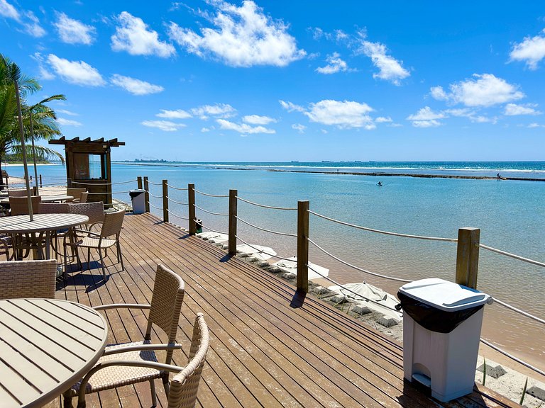2Qt Pé na Areia c/ Vista Mar em Muro Alto | Ekoara C229 - By
