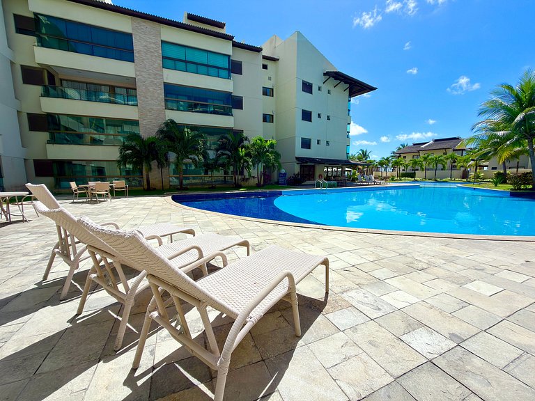 2Qt Pé na Areia c/ Vista Mar em Muro Alto | Ekoara