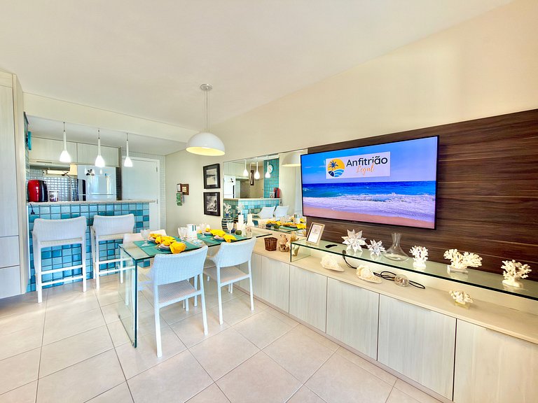2Qt Pé na Areia c/ Vista Mar em Muro Alto | Ekoara C229 - By