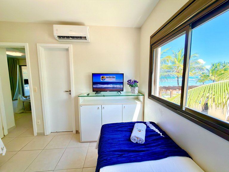 2Qt Pé na Areia c/ Vista Mar em Muro Alto | Ekoara C229 - By