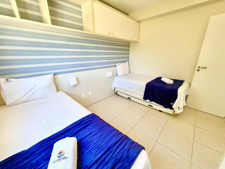 2Qt Pé na Areia c/ Vista Mar em Muro Alto | Ekoara C229 - By