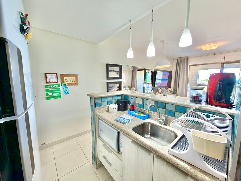 2Qt Pé na Areia c/ Vista Mar em Muro Alto | Ekoara C229 - By