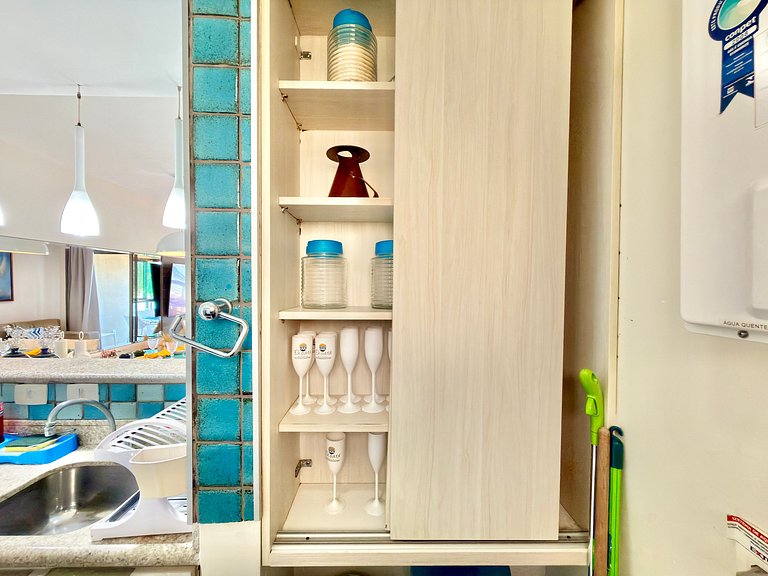 2Qt Pé na Areia c/ Vista Mar em Muro Alto | Ekoara C229 - By