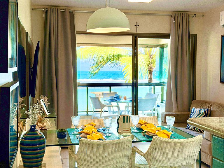 2Qt Pé na Areia c/ Vista Mar em Muro Alto | Ekoara C229 - By
