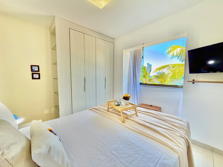 2Qt Pé na Areia c/ Vista Mar em Muro Alto | Ekoara C229 - By