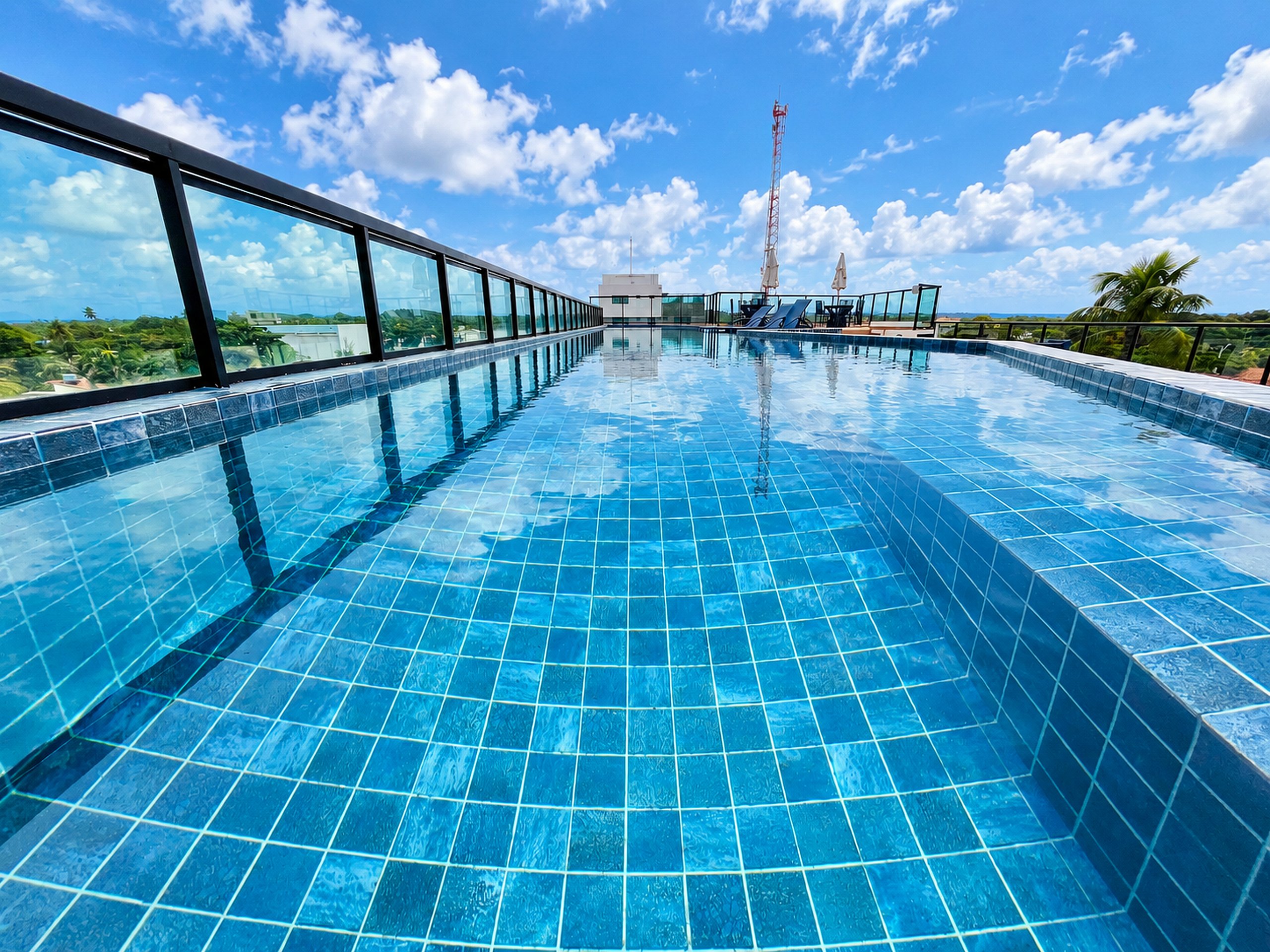 Piscina do rooftop