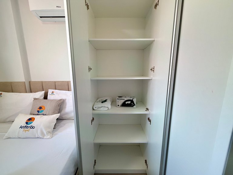 Flat 50m do Mar com Varanda e Rooftop em Maracaípe | Maraca