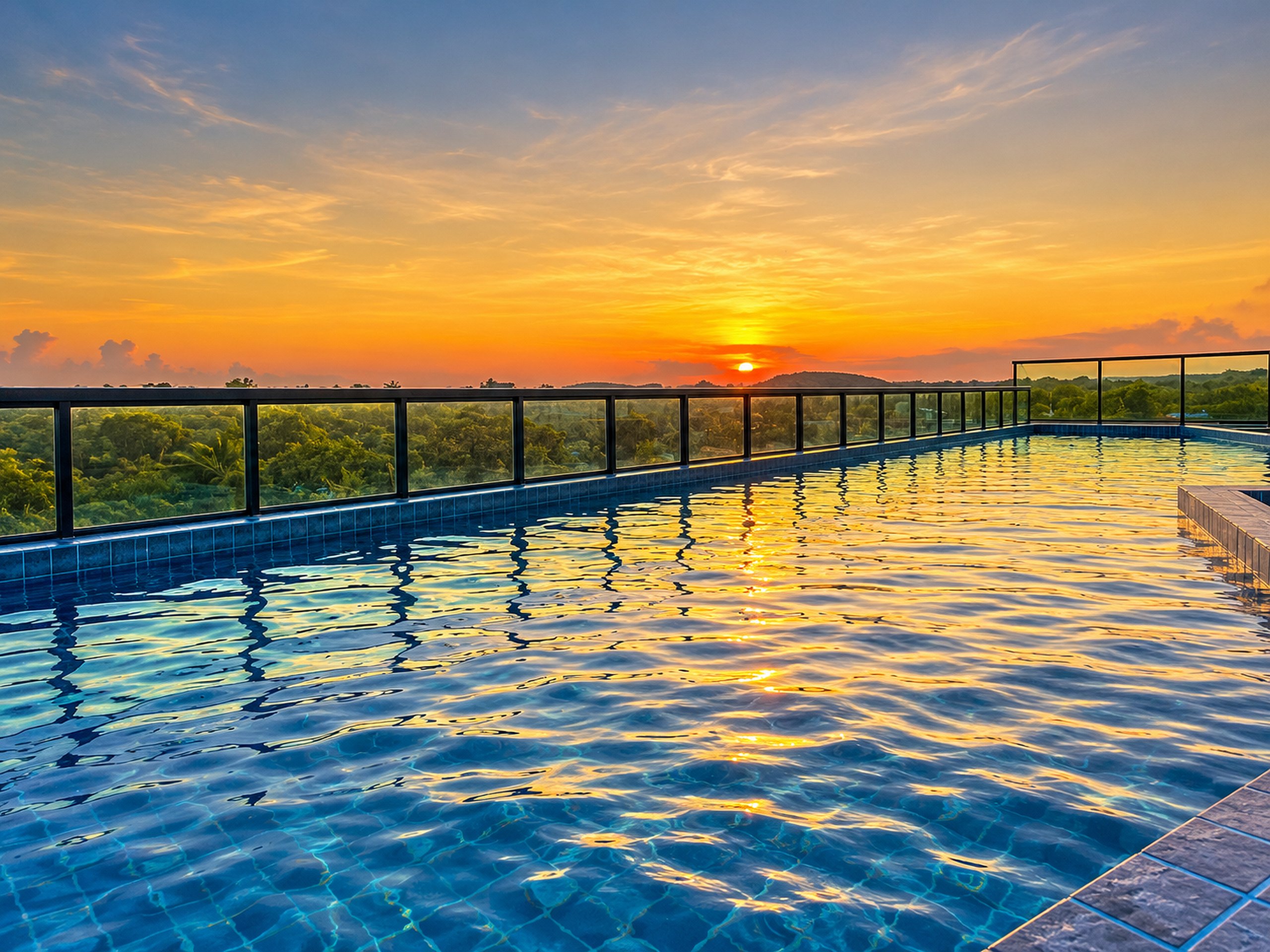 Piscina do rooftop