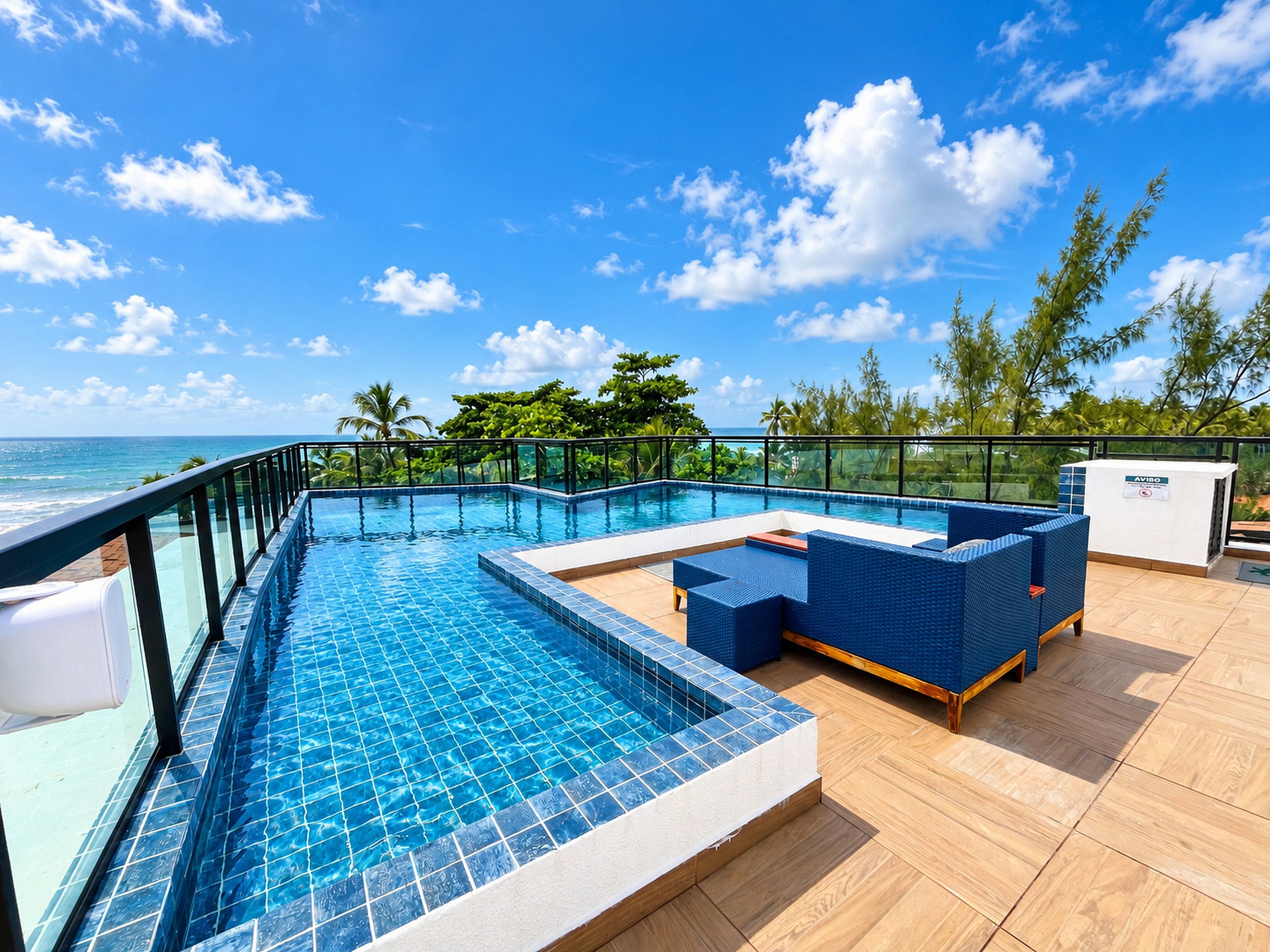 Piscina do rooftop