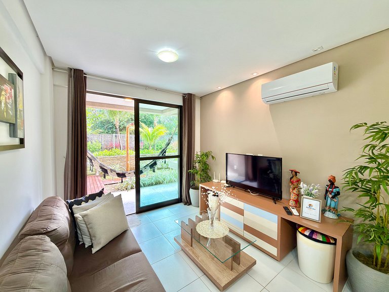 Térreo 2Qt Beira-Mar c/ Jardim | Muro Alto Ecolife H002 - By